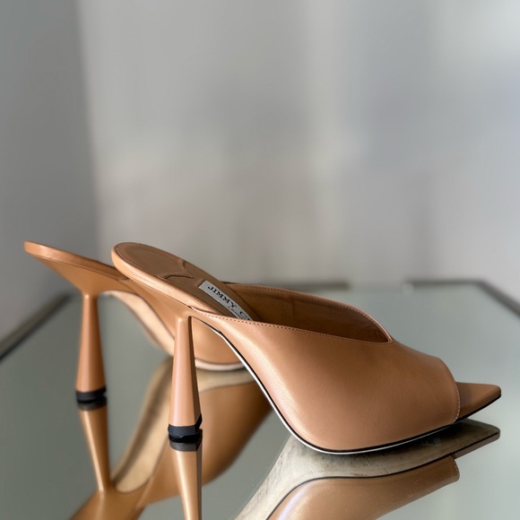 EUC Jimmy Choo Maryanne 100 High Heel Slide Sandals 39 $850 - Picture 4 of 10